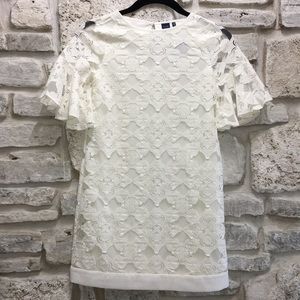 NWT Kaari blue White cocktail dress XS